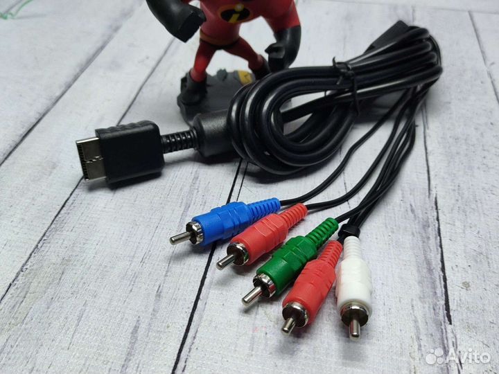 Компонентный кабель для Sony PS2, Sony PS3