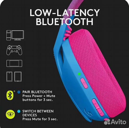 Беспроводные Наушники Logitech G435 lightspeed