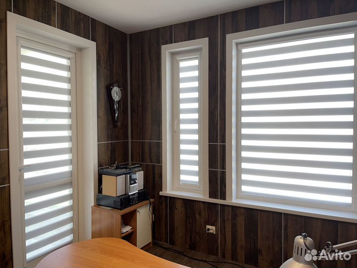 Рулонные шторы зебра