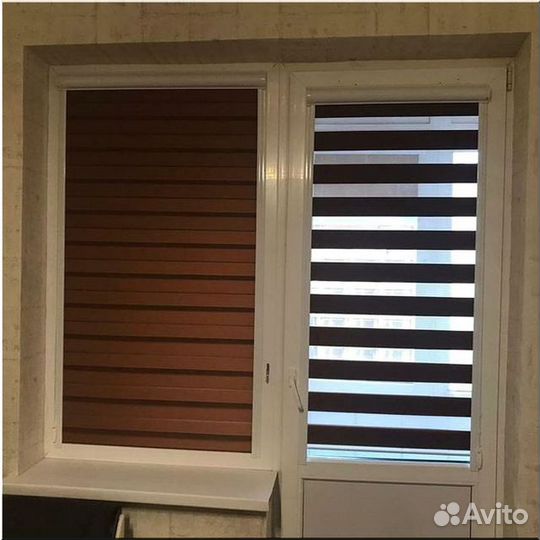 Шторы рулонные Зебра/Доставка