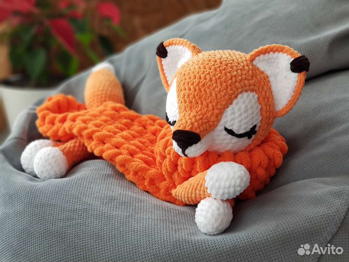 Вязанная пижамница Оленёнок, Лисенок