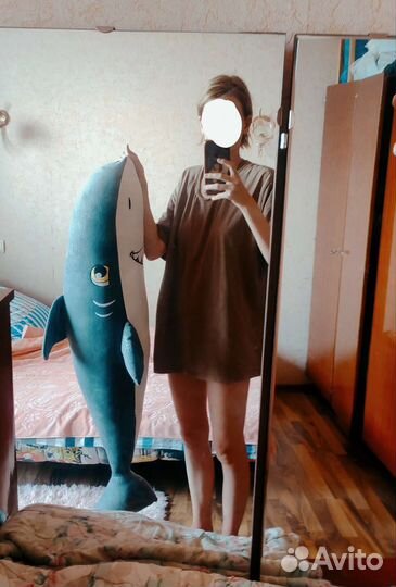 Большая мягкая игрушка кит (акула)