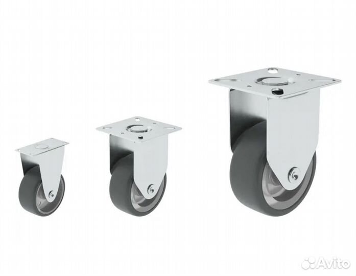 Колесо для оборудования неповоротное без тормоза д