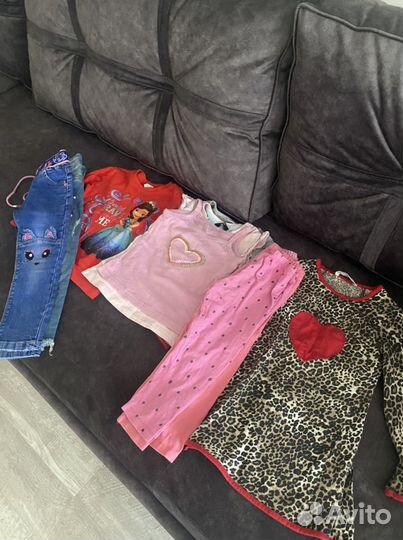 Вещи пакетом на девочку 104 110