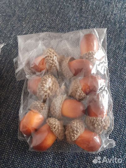 Желуди не настоящии; шишки