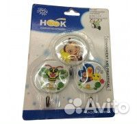 Крючки самоклеющиеся 3 штуки