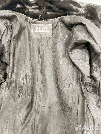 Шуба норковая с капюшоном 44 46