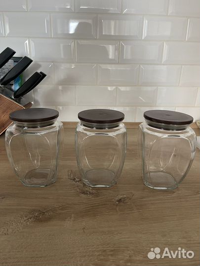 Банки для сыпучих продуктов стекло