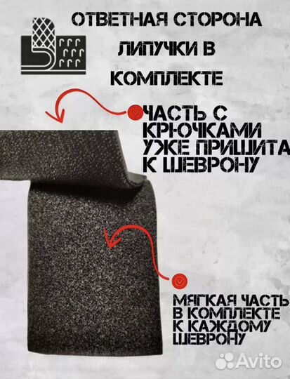 Аксессуар шеврон-липучка (Россия)