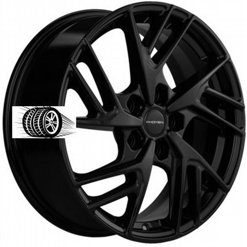 Литые диски Khomen Wheels 6.5×R17 5×108