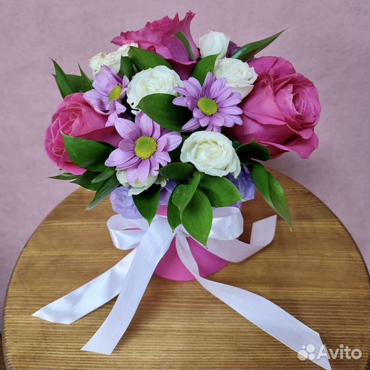 Цветы в коробке 182