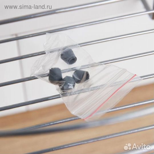 Полка для рейлинга прямоугольная, 1 ярус, 301220,5