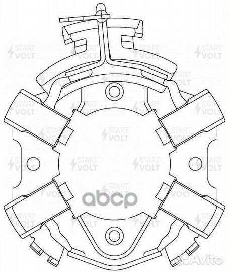 Узел щеточный стартера VAG passat B7 (11) /golf VI