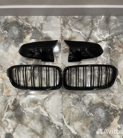 Крышки Зеркал + Решетки Bmw f30 M