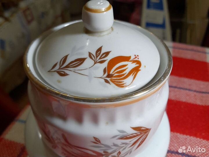 Винтажная сахарница Богдановичский фарфоровый з-д