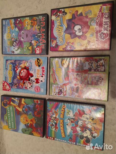 Диски с мультфильмами и фильмами для детей