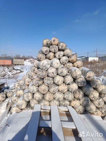 Отработанные грибные блоки