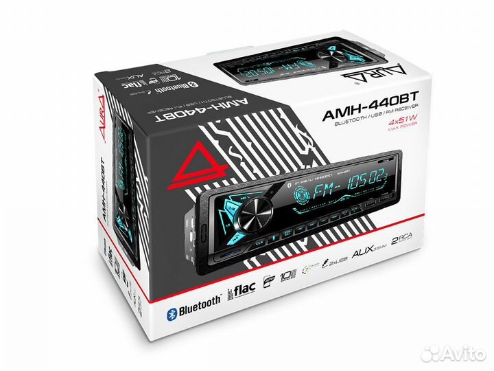 USB-ресивер 1DIN AurA AMH-440BT