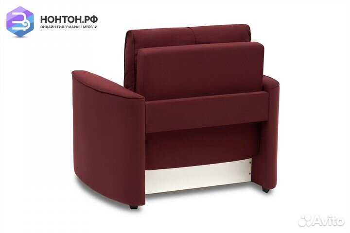 Кресло еврокнижка Колибри бордовое