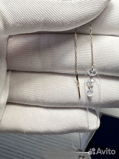 Золотые серьги Sokolov