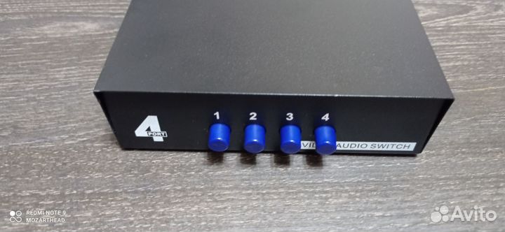 Аудио Видео селектор (переключатель) 4 порта