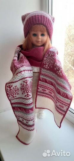 Шапка и шарф для девочки