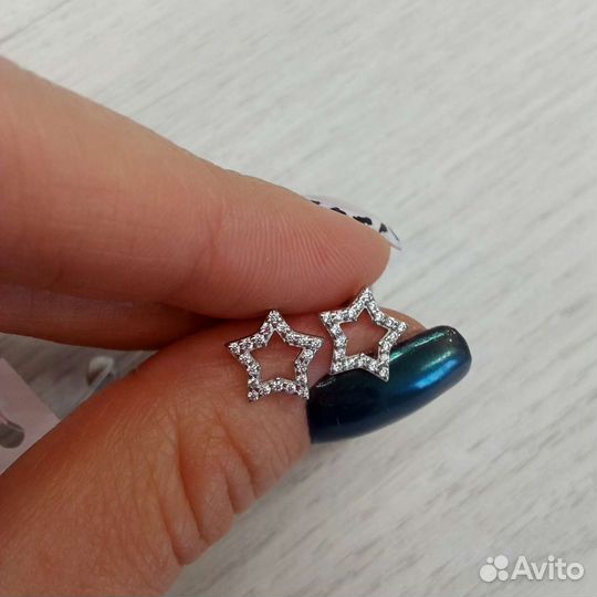 Серьги серебро
