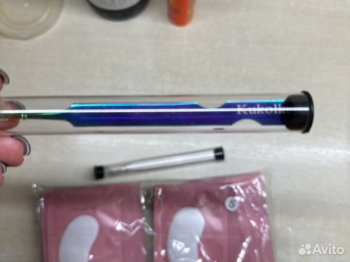 Пинцеты и патчи для наращивания ресниц