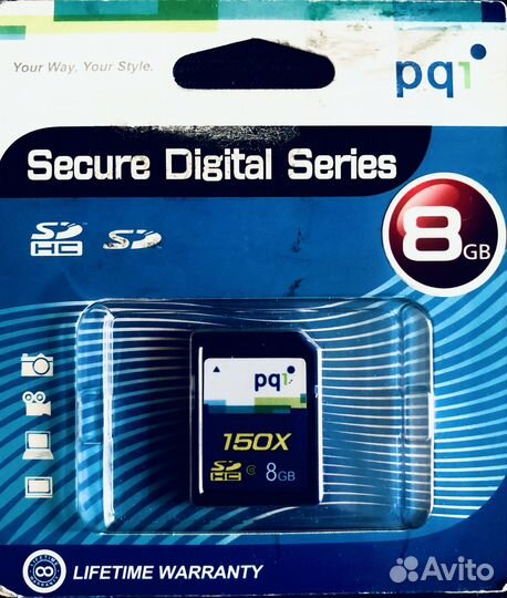 PQ1 secure Digital Series 8 gb