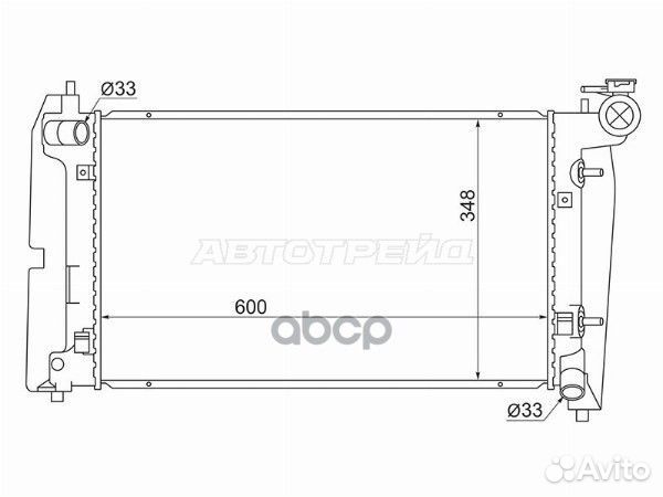 Радиатор Toyota Corolla (E120) 00-07 / Corolla