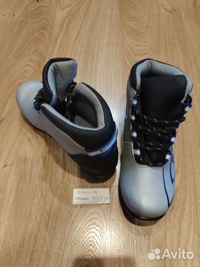 Лыжные ботинки р.36+Коньки