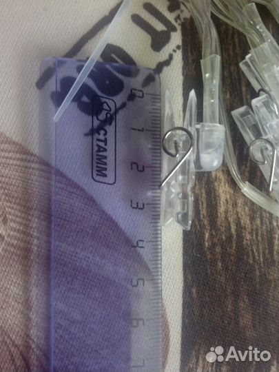 Декоративная гирлянда с клипсами для фото