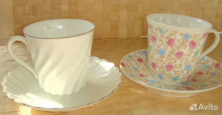 Чайные пары из костяного фарфора