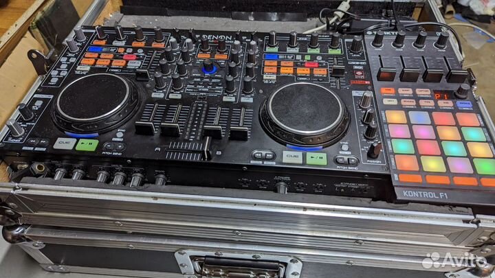 Denon DN-MC6000,Native Instruments traktor F1,кейс
