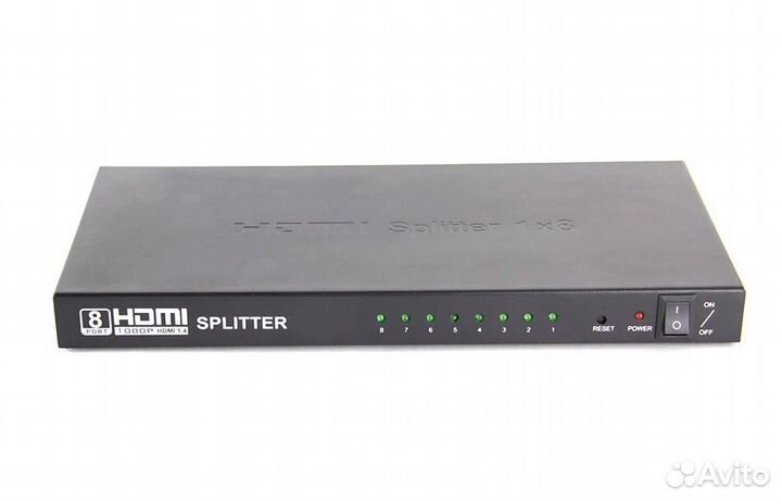 Разветвитель hdmi 1 вход 8 выхода