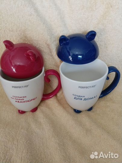 Бокалы с крышкой