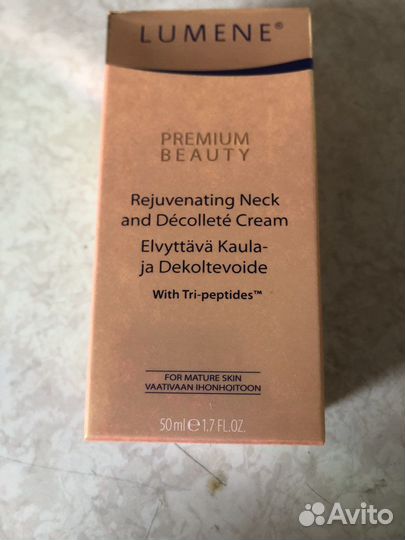Rejuvenating Neck Crem новый Lumene