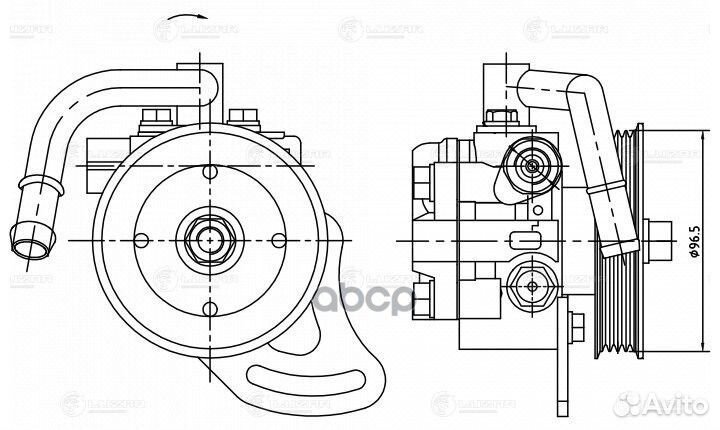 Насос гур для а/м Daewoo Matiz (98) LPS 0508 L