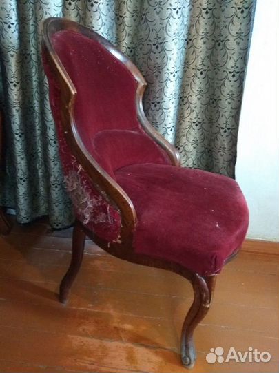 Кресло полукресло антик под реставрацию бу