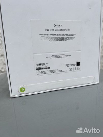 Apple iPad 10’ 2022’ 64GB, Blue