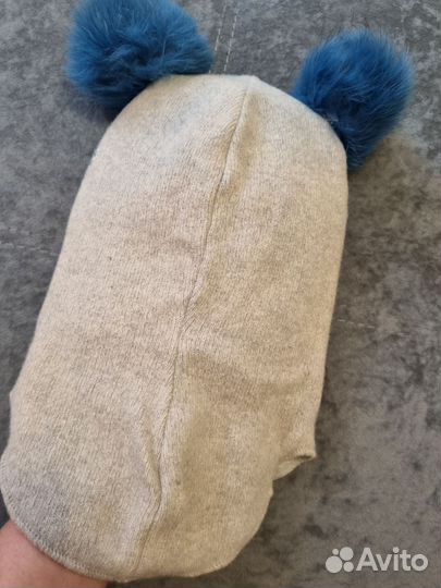 Шапка шлем для девочки 50 52