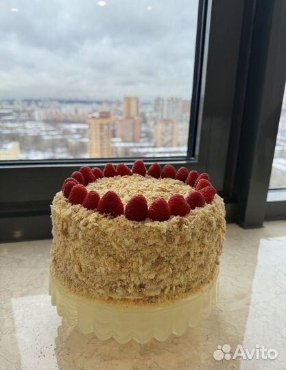 Торт наполеон на заказ с кремом пломбир