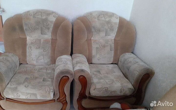 Диван и 2 кресла бу