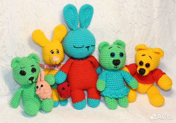 Вязаные игрушки ручной работы