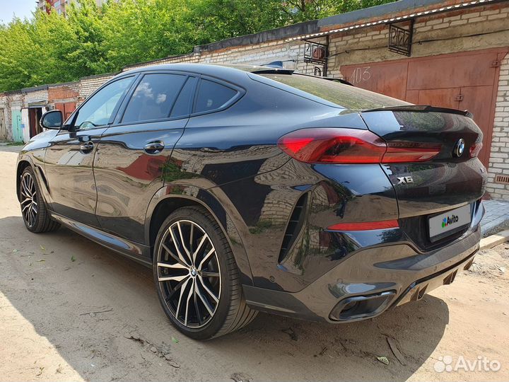 BMW X6 3.0 AT, 2020, битый, 60 000 км