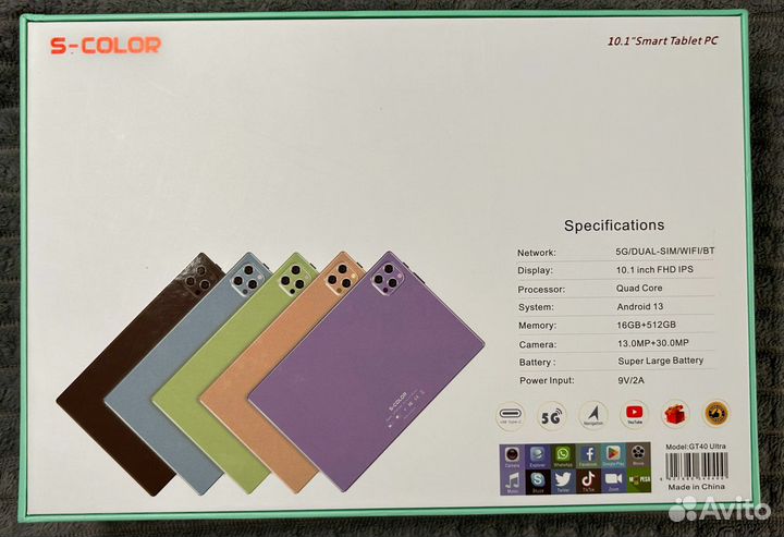 Новые игровые планшеты 16/512GB