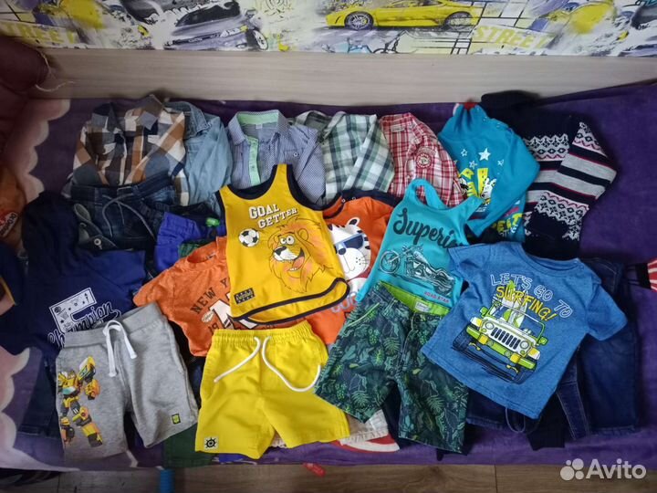 Одежда пакетом для мальчика 1-4 лет