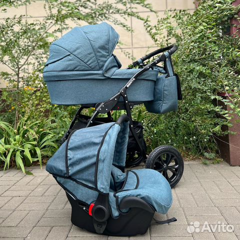 Коляска Alis Berta 3в1 изумрудная
