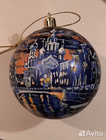 Новогодние игрушки ручная роспись