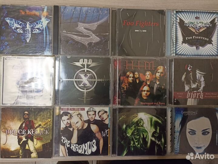Сд диски с рок-музык. разн. напр.хард-рок, металл